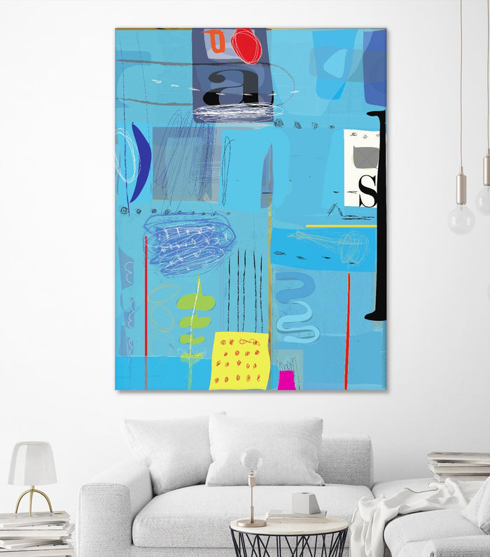 Ice and Fire by Nathaniel Mather on GIANT ART - yellow abstract