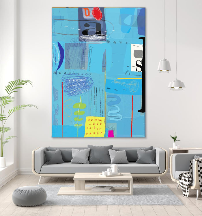 Ice and Fire by Nathaniel Mather on GIANT ART - yellow abstract