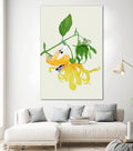 In the Garden Galaxy I by Jenny Iiz Rome on GIANT ART - beige botanical leaves