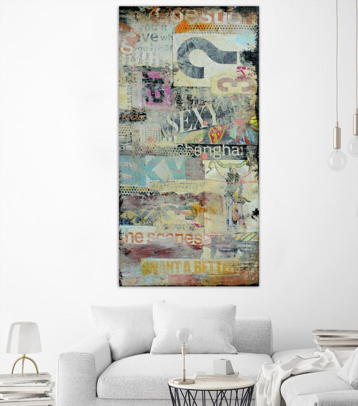 In the Mix II by Erin Ashley on GIANT ART - orange abstract