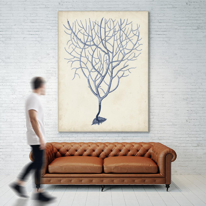Indigo Coral III by Vision Studio on GIANT ART - blue tropical