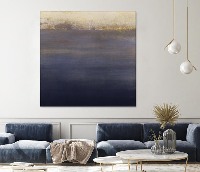 Indigo Sundown I by Victoria Borges on GIANT ART - pink abstract