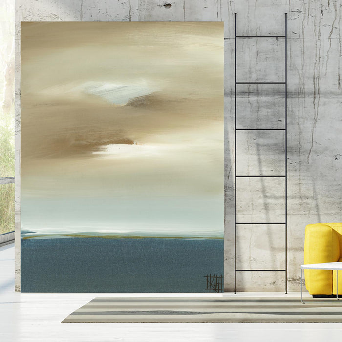 January I by Kelsey Hochstatter on GIANT ART - beige abstract