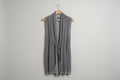 Ladies Mint Velvet Long-Line Sleeveless Cardigan 100% Linen UK 12 EU 40