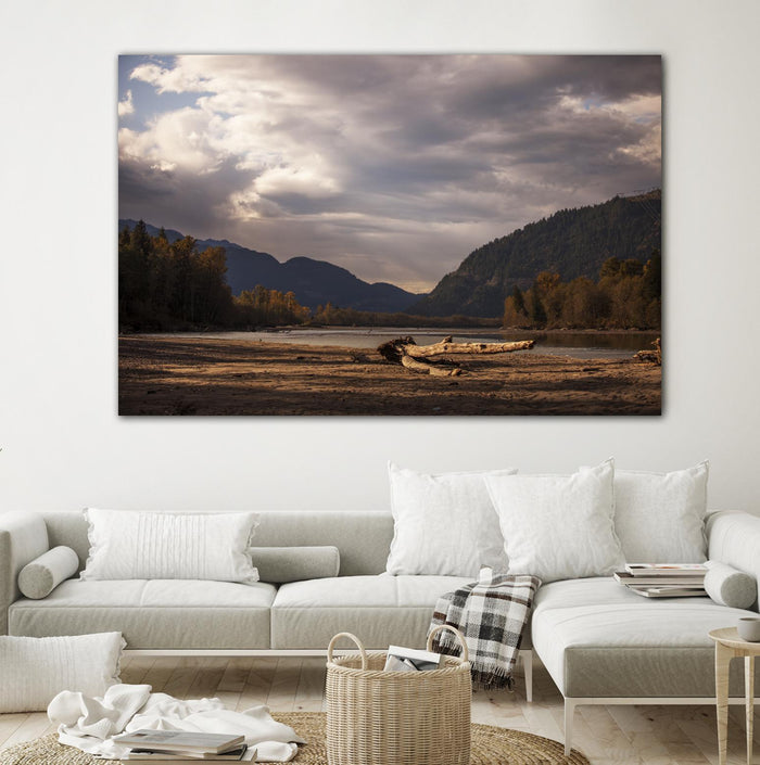 Lake Views by Aaron Matheson on GIANT ART - grey landscape