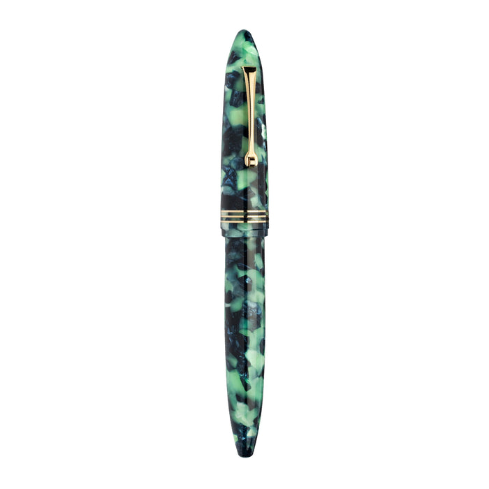 Leonardo Furore Fiordo Di Furore Fountain Pen - Green & Black GT