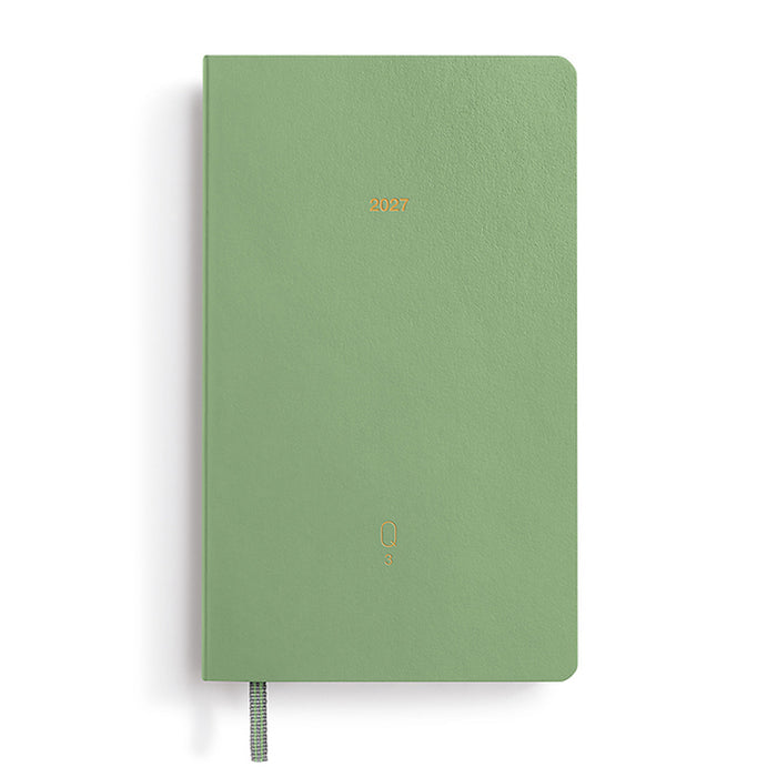 Leuchtturm1917 Quarterly Planner 2027 - Flex Cover - Set of 4 - Shades Of Green - A6 - Dotted