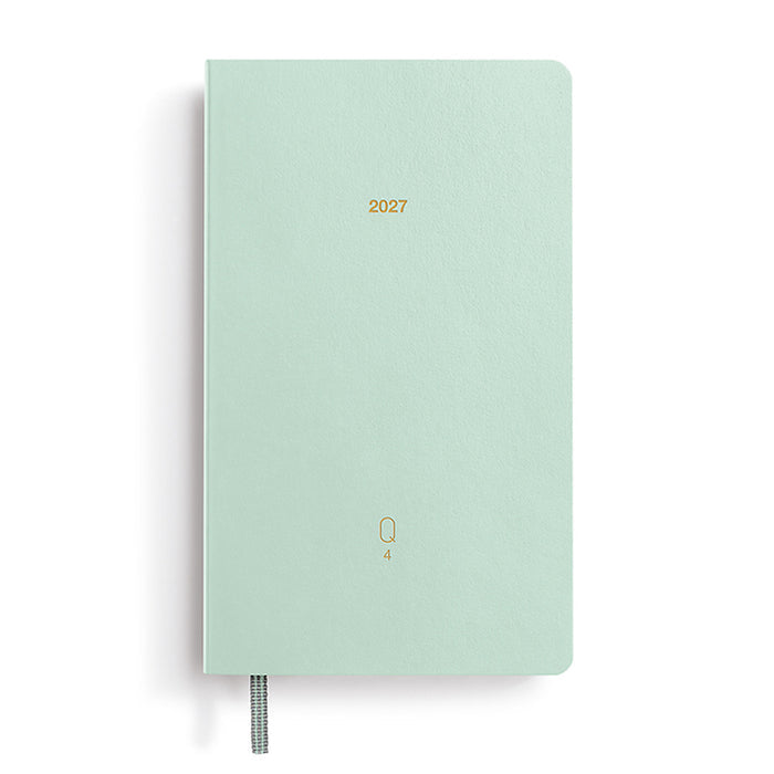 Leuchtturm1917 Quarterly Planner 2027 - Flex Cover - Set of 4 - Shades Of Green - A6 - Dotted
