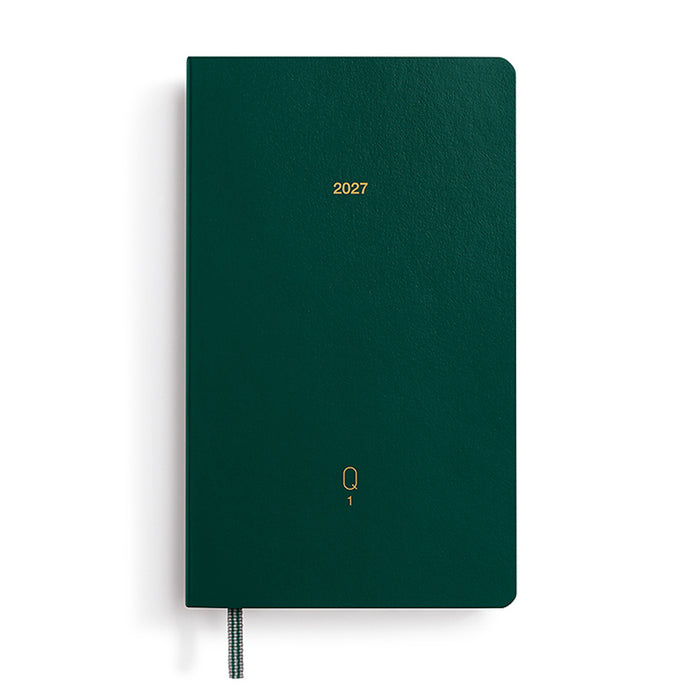 Leuchtturm1917 Quarterly Planner 2027 - Flex Cover - Set of 4 - Shades Of Green - A6 - Dotted