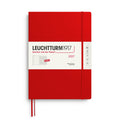 Leuchtturm1917 Weekly Planner & Notebook 2027 - Hard Cover - Cherry - A4+ - Ruled