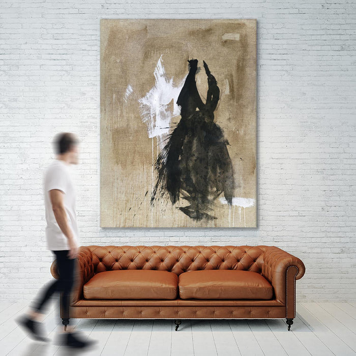 Little Black Dress 2 by PN Studio on GIANT ART - beige abstracts fashion