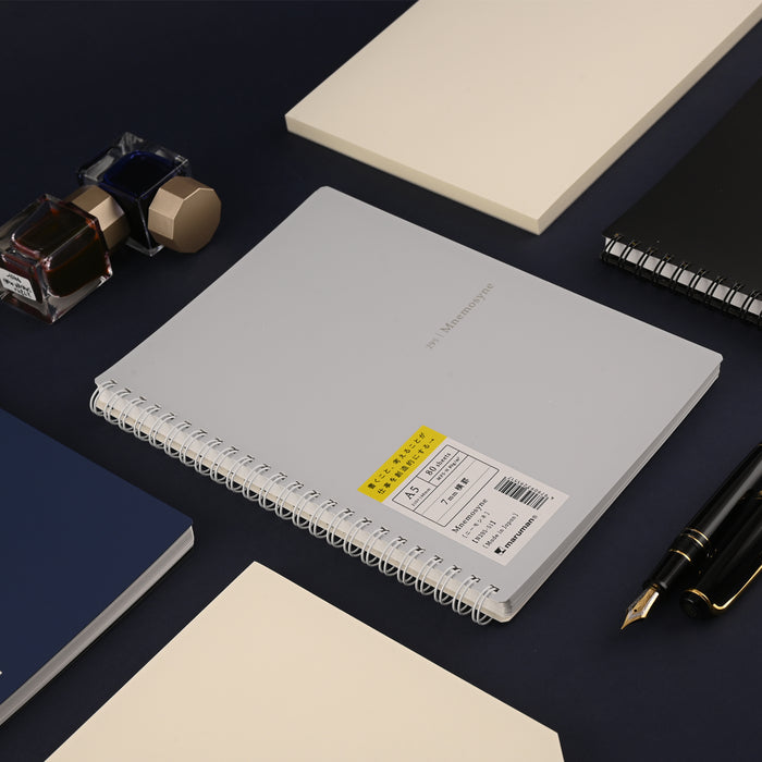 Maruman Mnemosyne N295-06 Spiral Cream Notebook - A5 - Ruled 7