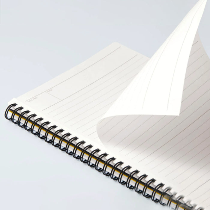 Maruman Mnemosyne N295-51 Spiral Grey Notebook - A5 - Ruled