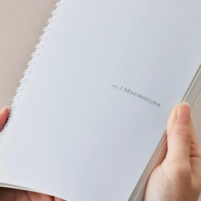 Maruman Mnemosyne N295-51 Spiral Grey Notebook - A5 - Ruled