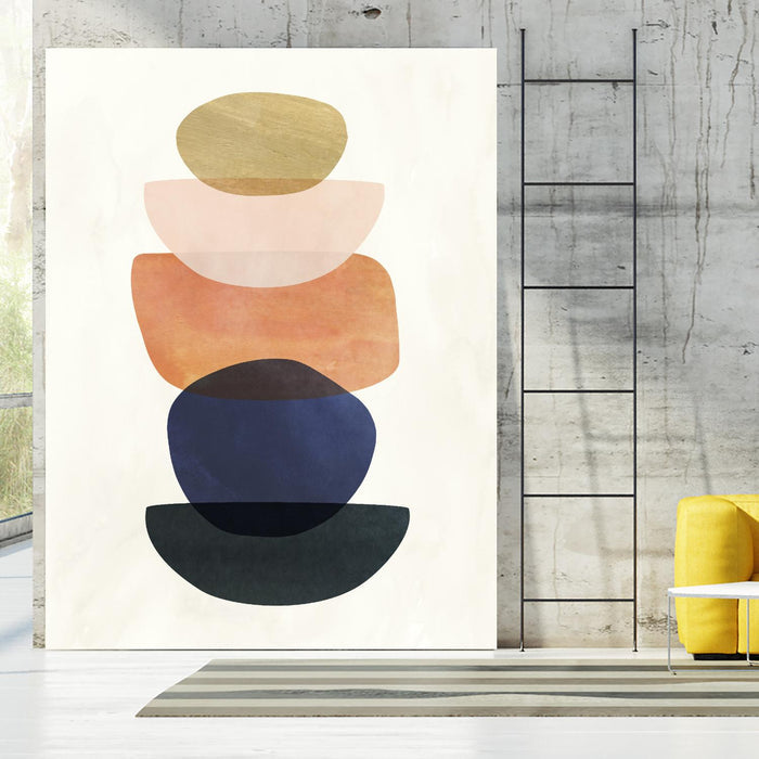 Mod Pods II by Victoria Borges on GIANT ART - blue abstract