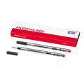 Montblanc Roller Ball Pen Refill - Modena Red - Medium - Pack of 2