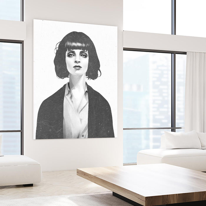 Mrs Mia Wallace by Ruben Ireland on GIANT ART - black men and women
