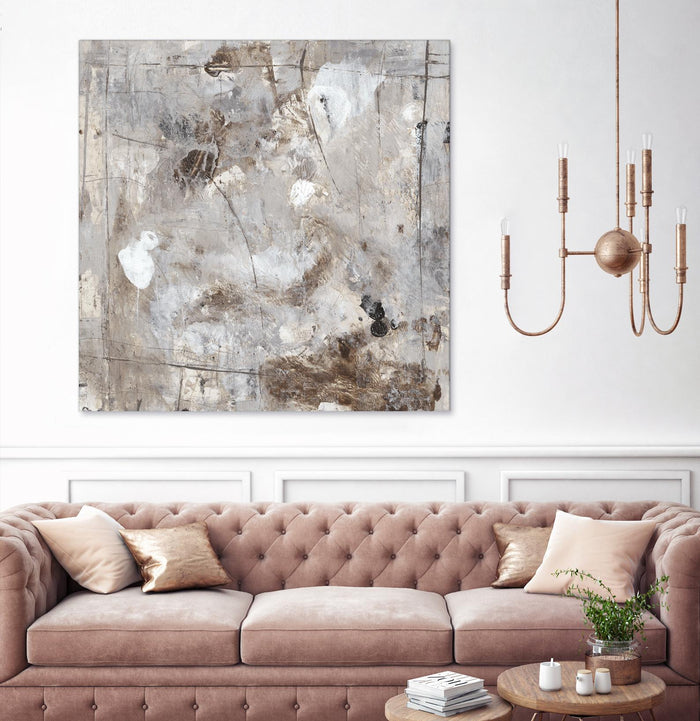 Neutral Jostle II by Tim OToole on GIANT ART - brown abstract