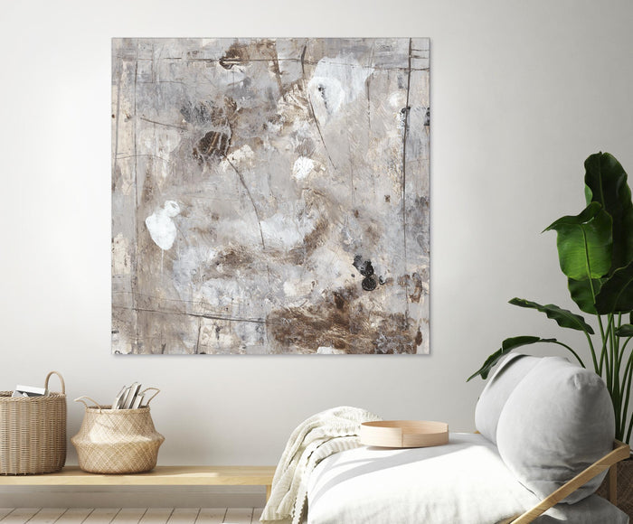 Neutral Jostle II by Tim OToole on GIANT ART - brown abstract
