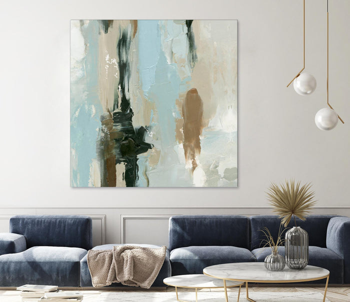 Neutral Landslide I by Emma Caroline on GIANT ART - green landscapes & seascapes abstract