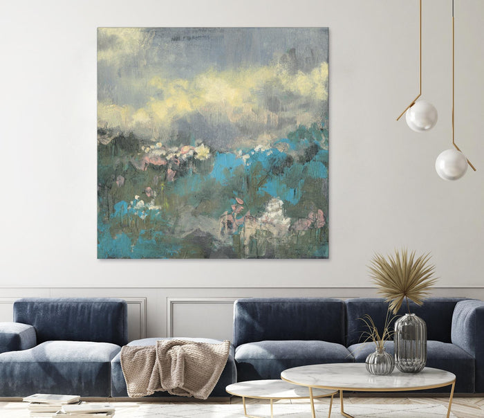 Painterly Field I by Jennifer Goldberger on GIANT ART - blue abstract