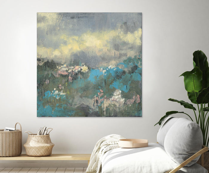 Painterly Field I by Jennifer Goldberger on GIANT ART - blue abstract