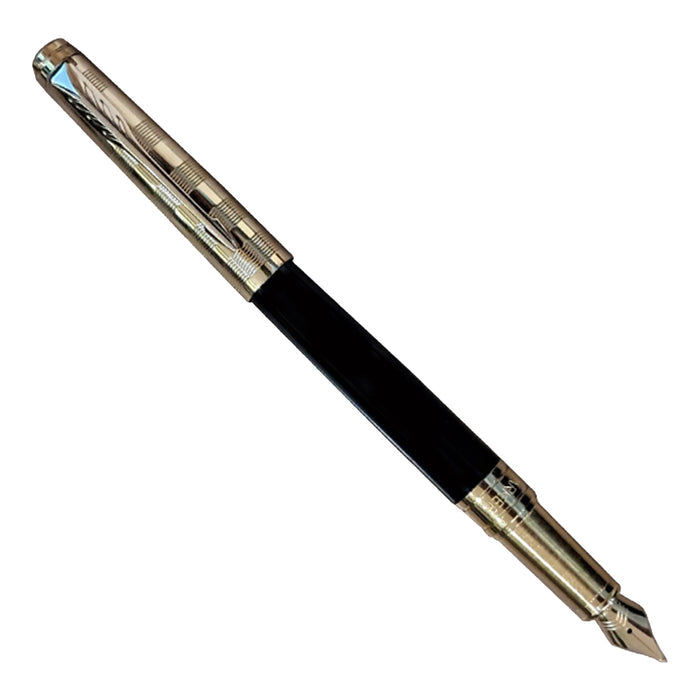 Parker Aster Fountain Pen - Deluxe Black & Gold GT