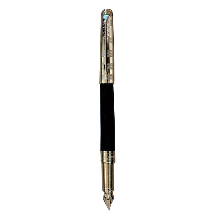 Parker Aster Fountain Pen - Deluxe Black & Gold GT