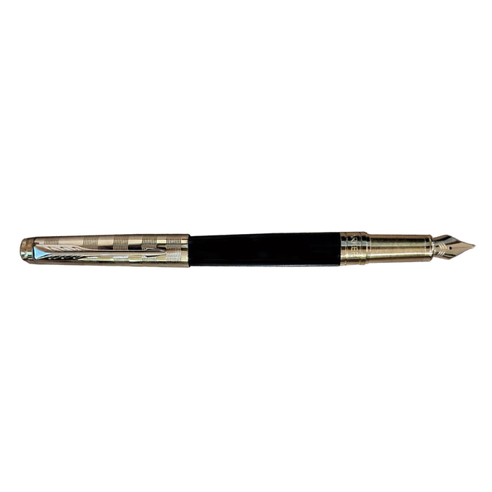 Parker Aster Fountain Pen - Deluxe Black & Gold GT