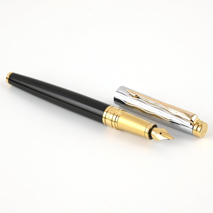 Parker Aster Fountain Pen - Essential Black & Chrome GT 3
