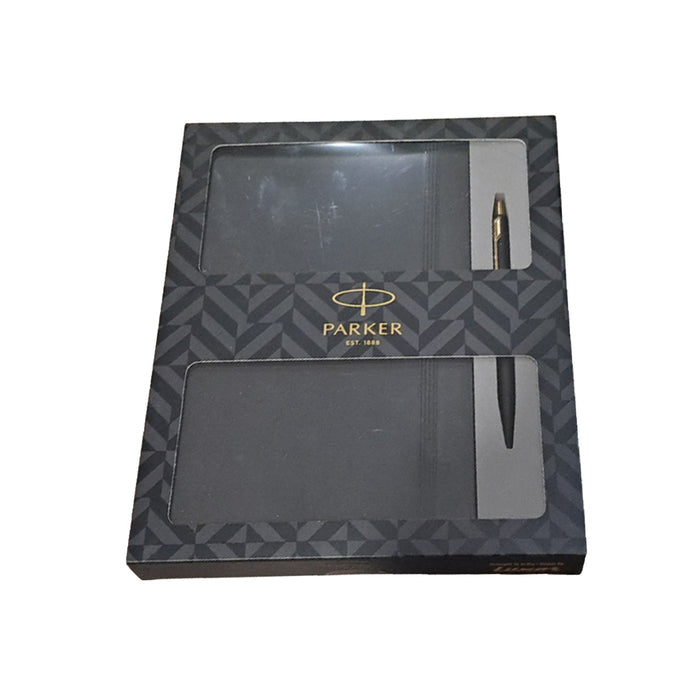 Parker Gift Set - Classic Matte Black GT Ball Pen with Parker Notebook