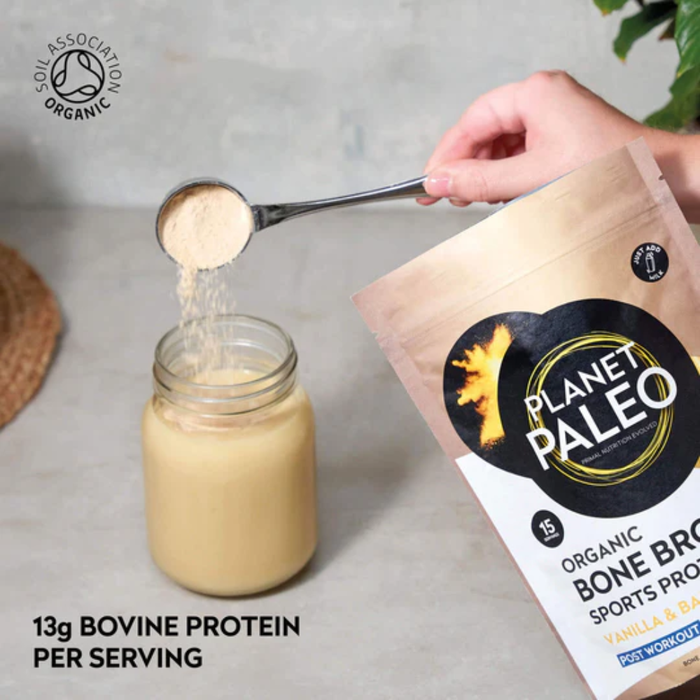 Planet Paleo Bone Broth Protein Powder - Vanilla & Banana 480g