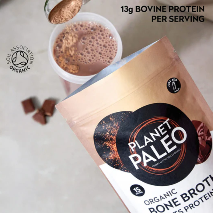 Planet Paleo Bone Broth Protein Powder Chocolate 480g