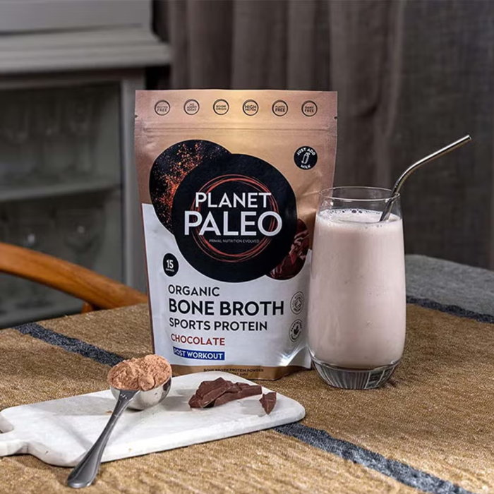 Planet Paleo Bone Broth Protein Powder Chocolate 480g