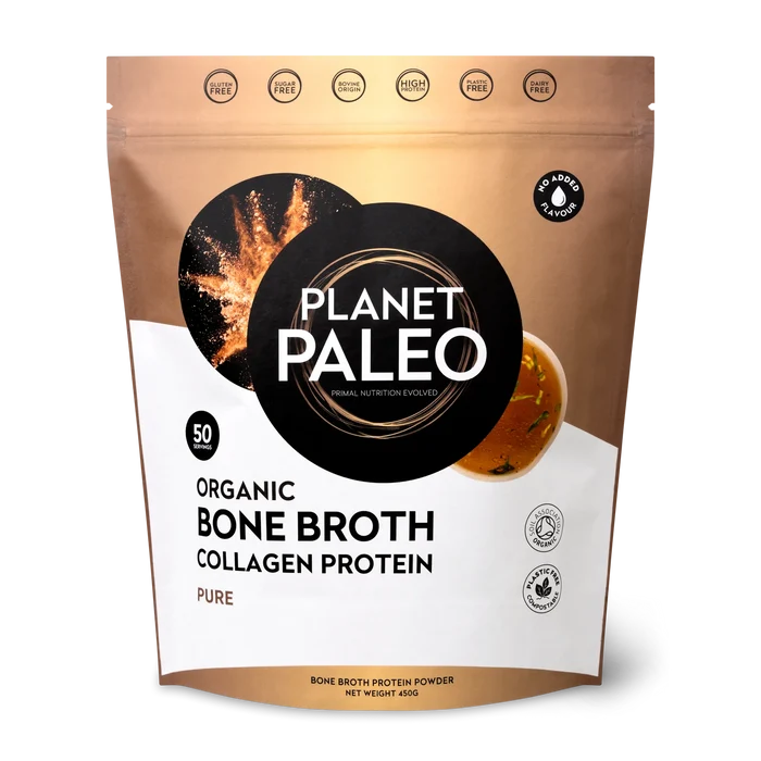 Planet Paleo Organic Bone Broth Pure Unflavoured 450g