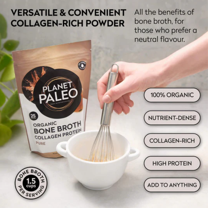 Planet Paleo Organic Bone Broth Pure Unflavoured 450g
