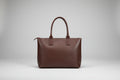 Radley Brown Burgundy Leather Large Shoulder-Bag - Work Travel Handbag Bag - Good Used Condition