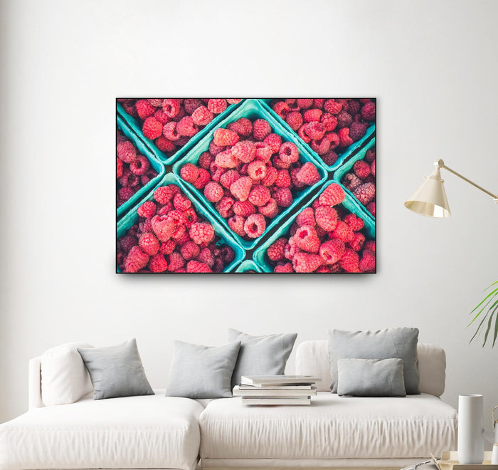 Raspberries by Pexels on GIANT ART - blue fruit-food-drink