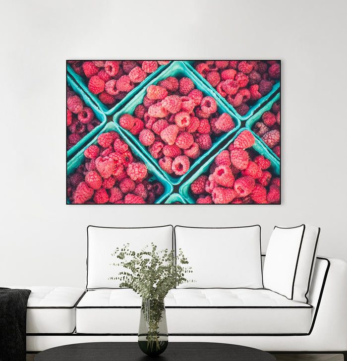 Raspberries by Pexels on GIANT ART - blue fruit-food-drink