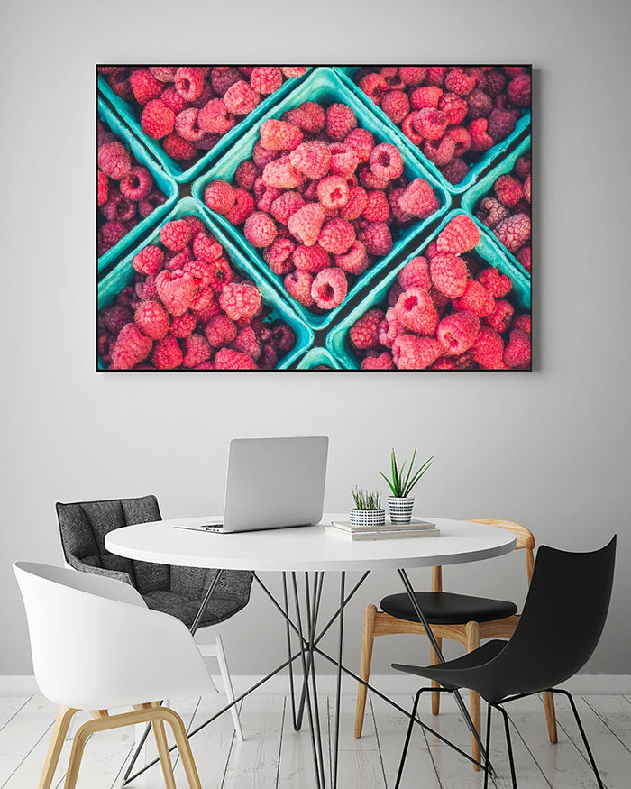Raspberries by Pexels on GIANT ART - blue fruit-food-drink