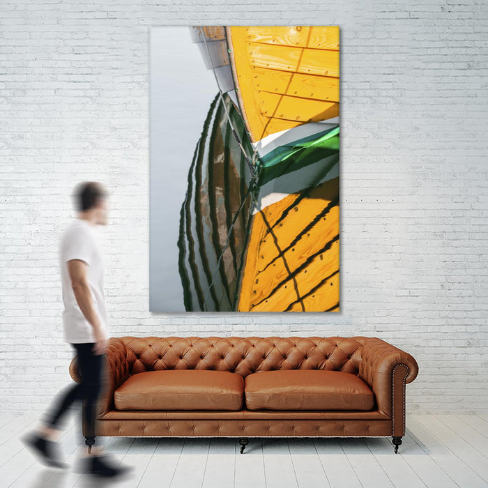 Reflections in Yellow by Melissa McClain on GIANT ART - blue photo art