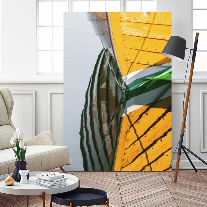 Reflections in Yellow by Melissa McClain on GIANT ART - blue photo art