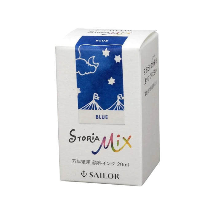Sailor Storia Mix Pigment Ink Bottle, Blue - 20ml