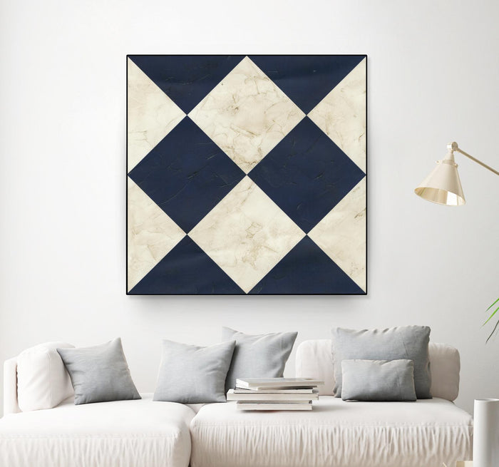 Seaside Signals I by June Erica Vess on GIANT ART - blue abstract