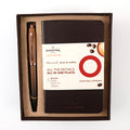Sheaffer 9374 Gift Set - 100 Series Coffee Matte Brown Ball Pen with Brown Small Notebook 1