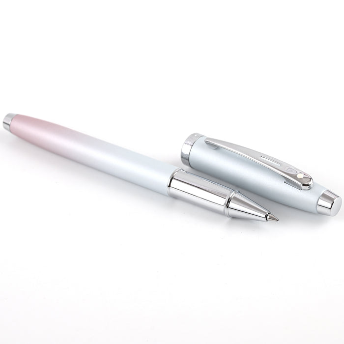 Sheaffer Expressions 100 Roller Ball Pen - Blue & Pink Pearlised Gradient CT 3