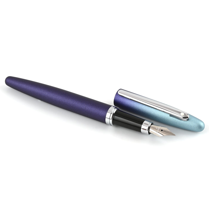 Sheaffer Expressions VFM Fountain Pen - Blue & Purple Pearlised Gradient CT 3