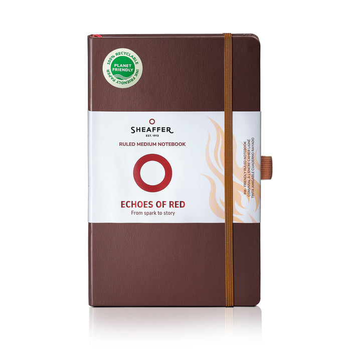 Sheaffer Hard Cover Notebook - Dark Brown - Medium - Ruled