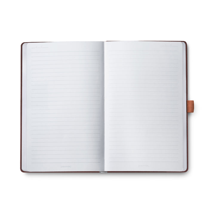 Sheaffer Hard Cover Notebook - Dark Brown - Medium - Ruled