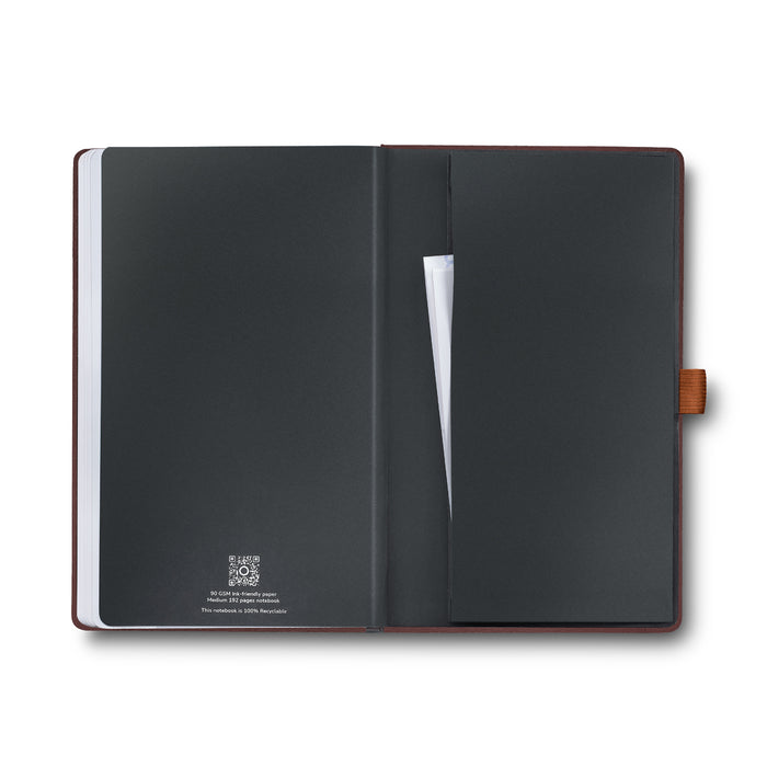 Sheaffer Hard Cover Notebook - Dark Brown - Medium - Ruled